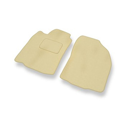 Tapis de Sol Velours adapté pour Mitsubishi Pajero Sport I SUV (1996-2008) - Premium tapis de voiture - beige
