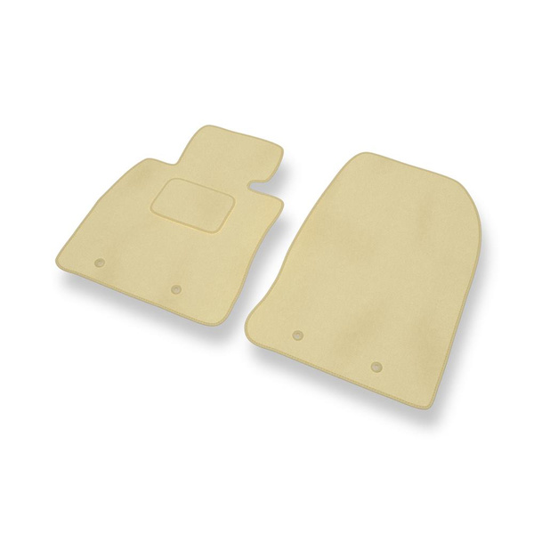 Tapis de Sol Velours adapté pour Mazda 2 III Hayon, Berline (2014-2023) - Premium tapis de voiture - beige