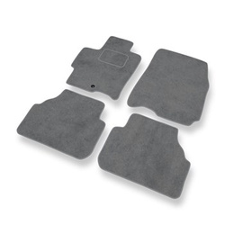 Tapis de Sol Velours adapté pour Mazda Premacy I Monospace (1999-2005) - Premium tapis de voiture - gris