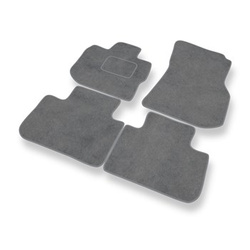 Tapis de Sol Velours adapté pour BMW X3 SAV (2018-2024) - Premium tapis de voiture - gris