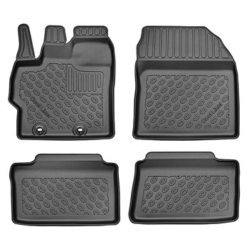Tapis de sol en TPE adapté pour Toyota Yaris Cross SUV (09.2021-....) - tapis de voiture - noir