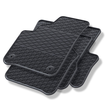 Tapis de sol en caoutchouc adapté pour Skoda Citigo-e iV (2019-2020) - tapis de voiture - noir