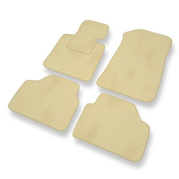 Tapis de Sol Velours adapté pour BMW X1 I E84 (2009-2015) - Premium tapis de voiture - beige