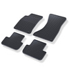 Tapis de sol en caoutchouc adapté pour Audi A5 8T (2007-2016) - tapis de voiture - noir