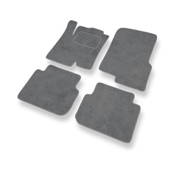 Tapis de Sol Velours adapté pour Smart ForFour I Hayon (2004-2006) - Premium tapis de voiture - gris