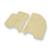 Tapis de Sol Velours adapté pour Daewoo Kalos Berline (2002-2011) - Premium tapis de voiture - beige