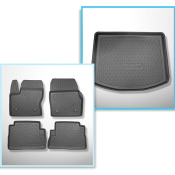 Kit tapis de coffre et tapis de voiture TPE PREMIUM pour: Ford Kuga II SUV (02.2013-03.2020) - pour tous les mod?les