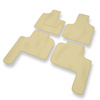 Tapis de Sol Velours adapté pour Chrysler Grand Voyager III Monospace (1996-2000) - Premium tapis de voiture - beige