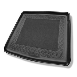Tapis de coffre adapté pour Mercedes-Benz Classe B W246, W247 Sports Tourer (10.2011-....) - bac de coffre - protection de coffre voiture - coffre supérieur; avec plancher double du coffre (avec EASY VARIO PLUS SYSTEM (surface de chargement plate)); non p