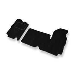 Tapis de Sol Velours adapté pour Renault Master II Van (1997-2010) 3 places - Premium tapis de voiture - noir
