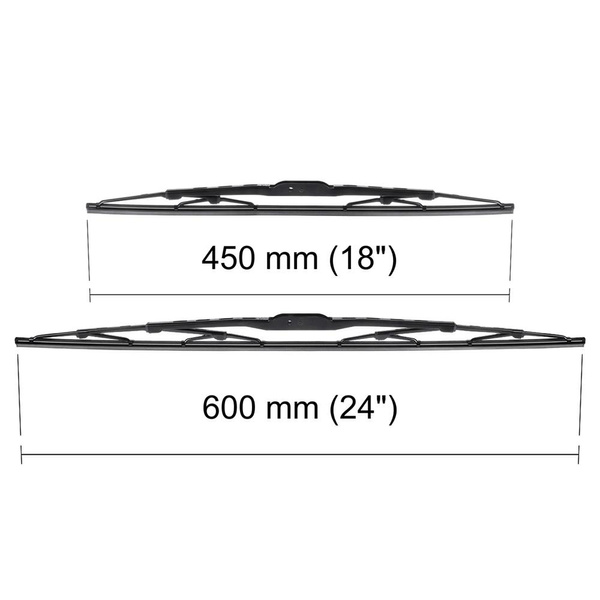 Balais d'essuie-glace de pare-brise adaptés pour Hyundai Santa Fe II SUV (03.2006-12.2012) - balais standard