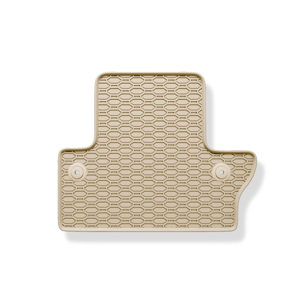 Tapis de sol en caoutchouc adapté pour Volvo V60 I Break (2010-2018) - tapis de voiture - beige - 4 pcs.