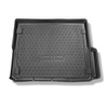 Tapis de coffre adapté pour Mercedes-Benz Classe E W211 Break (2003-10.2009) - bac de coffre - protection de coffre voiture - avec navigation et variobox (sans cavité gauche ; plus court de 15 cm par rapport au modèle standard)