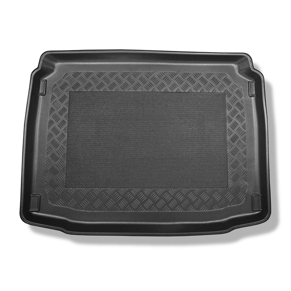 Tapis de coffre adapté pour Peugeot 308 II Hayon (08.2013-11.2021) - bac de coffre - protection de coffre voiture - coffre inférieur; avec roue de secours à usage temporaire ou kit de réparation