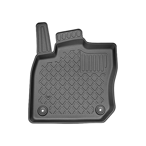 Tapis de sol en TPE adapté pour Volkswagen Tayron SUV (03.2025-....) - sans la troisième rangée de sièges - tapis de voiture - noir