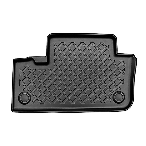 Kit tapis de coffre et tapis de voiture TPE pour: DS 7 Crossback SUV (01.2019-2022) - aussi avec boîte hybride E-Tense;pas pour les modèles avec tunnel dans la deuxième rangée;coffre inférieur;sous / sans plancher amovible de coffre
