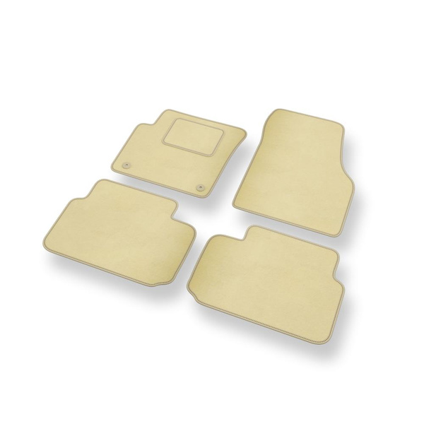 Tapis de Sol Velours adapté pour Land Rover Discovery Sport SUV (2014-....) - Premium tapis de voiture - beige