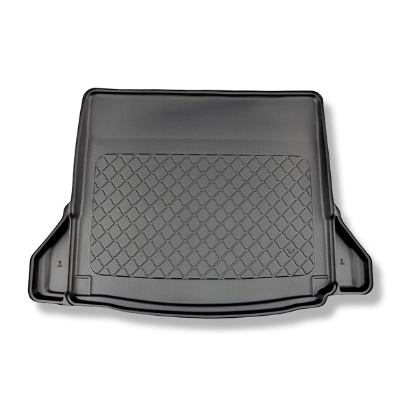 Tapis de coffre adapté pour Mercedes-Benz Classe A V177 Berline (09.2018-....) - bac de coffre - protection de coffre voiture - cavités amovibles dans les modèles avec filets latéraux; non pour version hybride