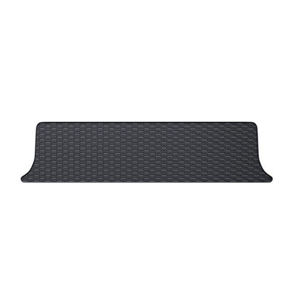 Tapis de sol en caoutchouc adapté pour Volkswagen Sharan I Van (1995-2010) - tapis de voiture - noir - 4 pcs.