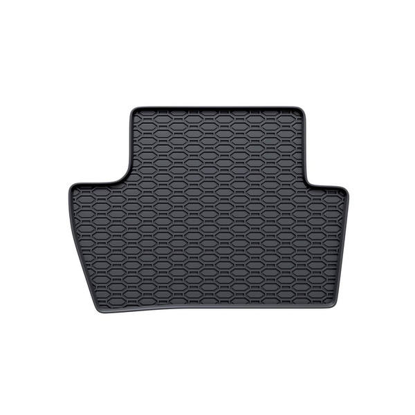 Tapis de sol en caoutchouc adapté pour Peugeot 307 I Break, Hayon, Cabriolet, Berline, SW (2001-2007) - tapis de voiture - noir - 4 pcs.