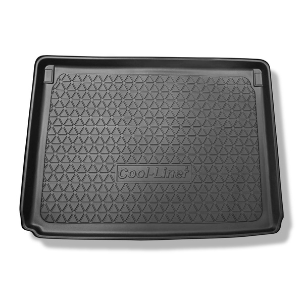 Tapis de coffre adapté pour Citroen C4 SpaceTourer Monospace (07.2013-11.2020) - bac de coffre - protection de coffre voiture - 5 places; coffre supérieur (plancher plat du coffre)