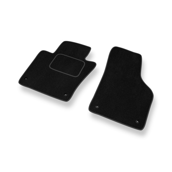 Tapis de Sol Velours adapté pour Volkswagen Jetta VI Berline (2011-2018) - Premium tapis de voiture - noir