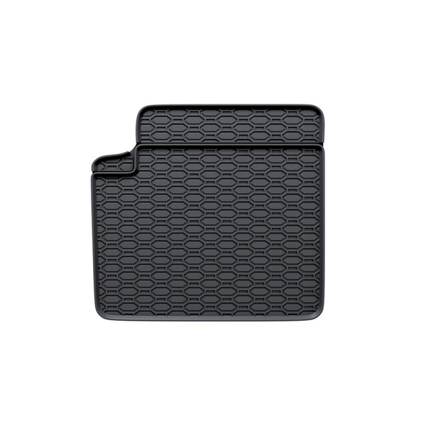 Tapis de sol en caoutchouc adapté pour Fiat 500 Hayon (2007-2024) - tapis de voiture - noir - 4 pcs.