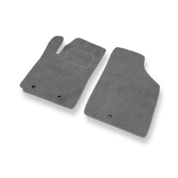 Tapis de Sol Velours adapté pour Hyundai i10 I Hayon (2007-2012) - Premium tapis de voiture - gris