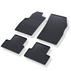Tapis de sol en caoutchouc adapté pour Opel Astra J Hayon, Berline, Sports Tourer (2009-2019) - tapis de voiture - noir - 4 pcs.