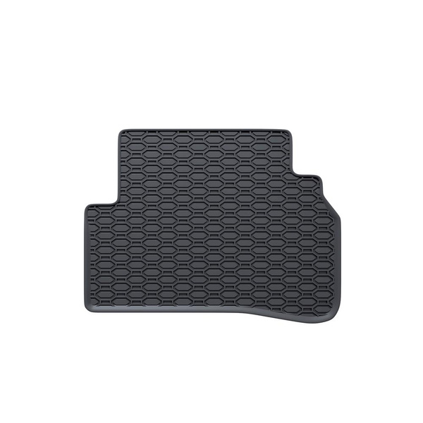 Tapis de sol en caoutchouc adapté pour Mercedes-Benz Classe C W205 Break, Berline (2013-2021) - tapis de voiture - noir - 4 pcs.