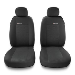 Housses de siège avant adaptées pour Alfa Romeo 166 I, II, III (1998-2007) - housse siege voiture universelles - couverture siege conducteur - 2UNE-3