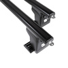 Barres de toit en aluminium adapté pour Peugeot Expert III Van (2016-....) - Porte-Bagages de Voiture noir - points de montage - (suivant le modèle de voiture ils peuvent se situer à différents endroits)