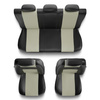 Housses de siège adaptées pour Peugeot 207 (2006-2013) - housse siege voiture universelles - couverture siege - XL-BE