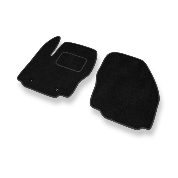 Tapis de Sol Velours adapté pour Ford S-Max I Monospace (2006-2015) - Premium tapis de voiture - noir