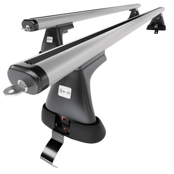 Barres de toit en aluminium adapté pour Skoda Superb mk II Liftback (2008-2015) 