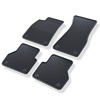 Tapis de sol en caoutchouc adapté pour Audi A6 C8 (2018-....) - tapis de voiture - noir