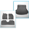 Kit tapis de coffre et tapis de voiture TPE pour: Toyota Avensis III Berline (01.2009-08.2018)