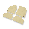 Tapis de Sol Velours adapté pour Peugeot 308 II Hayon (2013-2021) - Premium tapis de voiture - beige