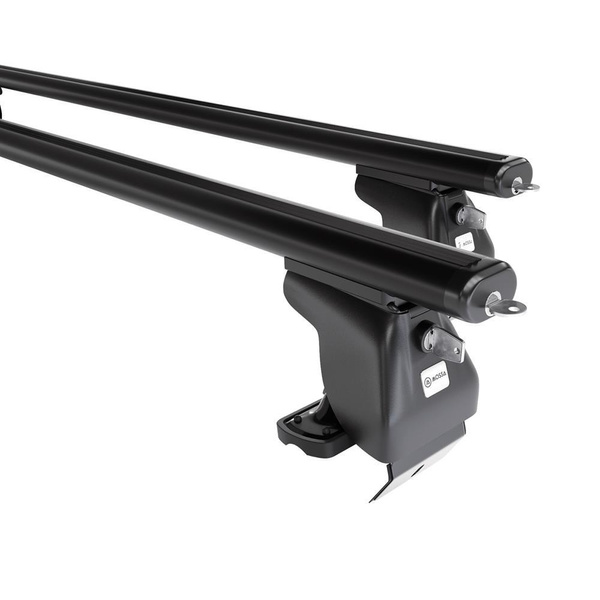 Barres de toit en aluminium adapté pour DS 4 Hayon (2011-2018) - Porte-Bagages de Voiture noir - toit normal