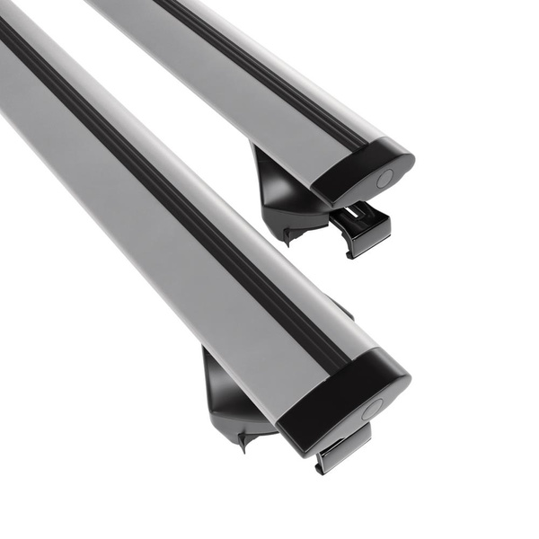 Barres de toit en aluminium adapté pour Kia Niro Crossover (2016-2022) - Porte-Bagages de Voiture argent - rails intégrés