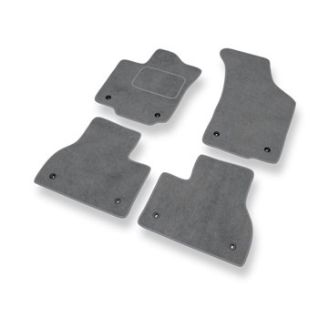 Tapis de Sol Velours adapté pour Volkswagen Phaeton (version courte) (2002-2016) - Premium tapis de voiture - gris