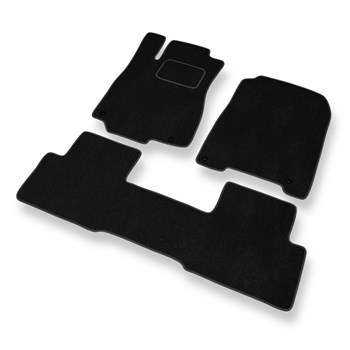 Tapis de Sol Velours adapté pour Honda CR-V IV (2012-2018) - Premium tapis de voiture - noir