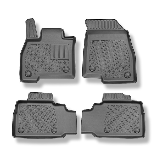 Tapis de sol en TPE adapté pour Jaecoo 7 Super Hybrid (PHEV) SUV (2024-....) - tapis de voiture - noir