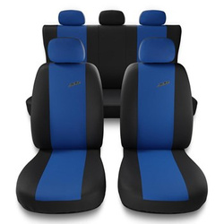 Housses de siège adaptées pour Alfa Romeo Giulietta (2010-2020) - housse siege voiture universelles - couverture siege - X.R-BL