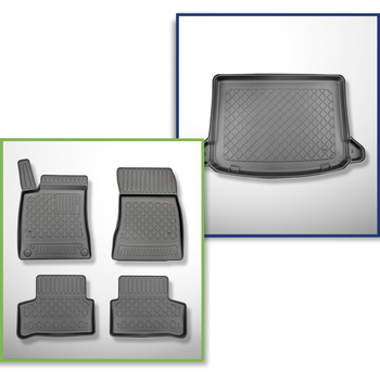 Kit tapis de coffre et tapis de voiture TPE pour: Mercedes-Benz Classe A W177 25
