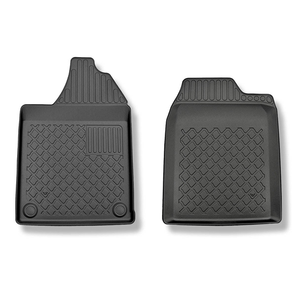 Tapis de sol en TPE adapté pour Aixam Crossline Crossover (2005-2010) - tapis de voiture - noir