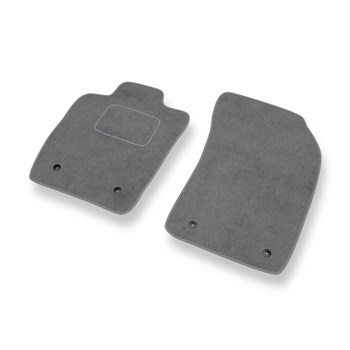 Tapis de Sol Velours adapté pour Audi A1 I 8X (2010-2018) - Premium tapis de voiture - gris