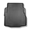 Tapis de coffre adapté pour Jaguar XF X260 Berline (09.2015-....) - bac de coffre - protection de coffre voiture - avec roue de secours à usage temporaire