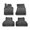 Tapis de sol en TPE adapté pour BMW X5 E70 SAV (04.2007-09.2013) - 5 ou 7 sièges; sans la troisième rangée de sièges - tapis de voiture - noir