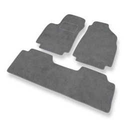 Tapis de Sol Velours adapté pour Hyundai Matrix Monospace (2001-2010) - Premium tapis de voiture - gris